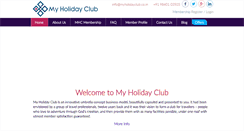 Desktop Screenshot of myholidayclub.co.in